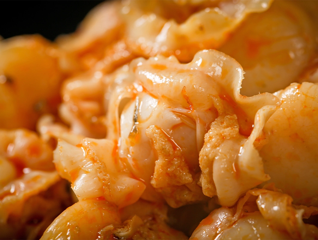 Chinese Cuisine Ingredients Nutritious Healthy Seafood Frozen Seasoned Spicy Scallop