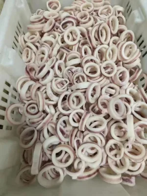 Anello di pota di calamari/calamari congelati con pelle di 3-7 cm per il mercato