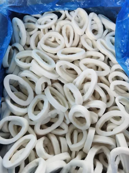 Gefrorener Tintenfischring/Anelli di calamaro/Calamari/Calamari/Calamari, Illex, Todarodes, Gigas