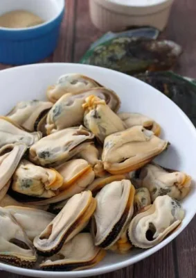 Carne Di Vongole Cotte Frutti Di Mare Cinesi Congelati